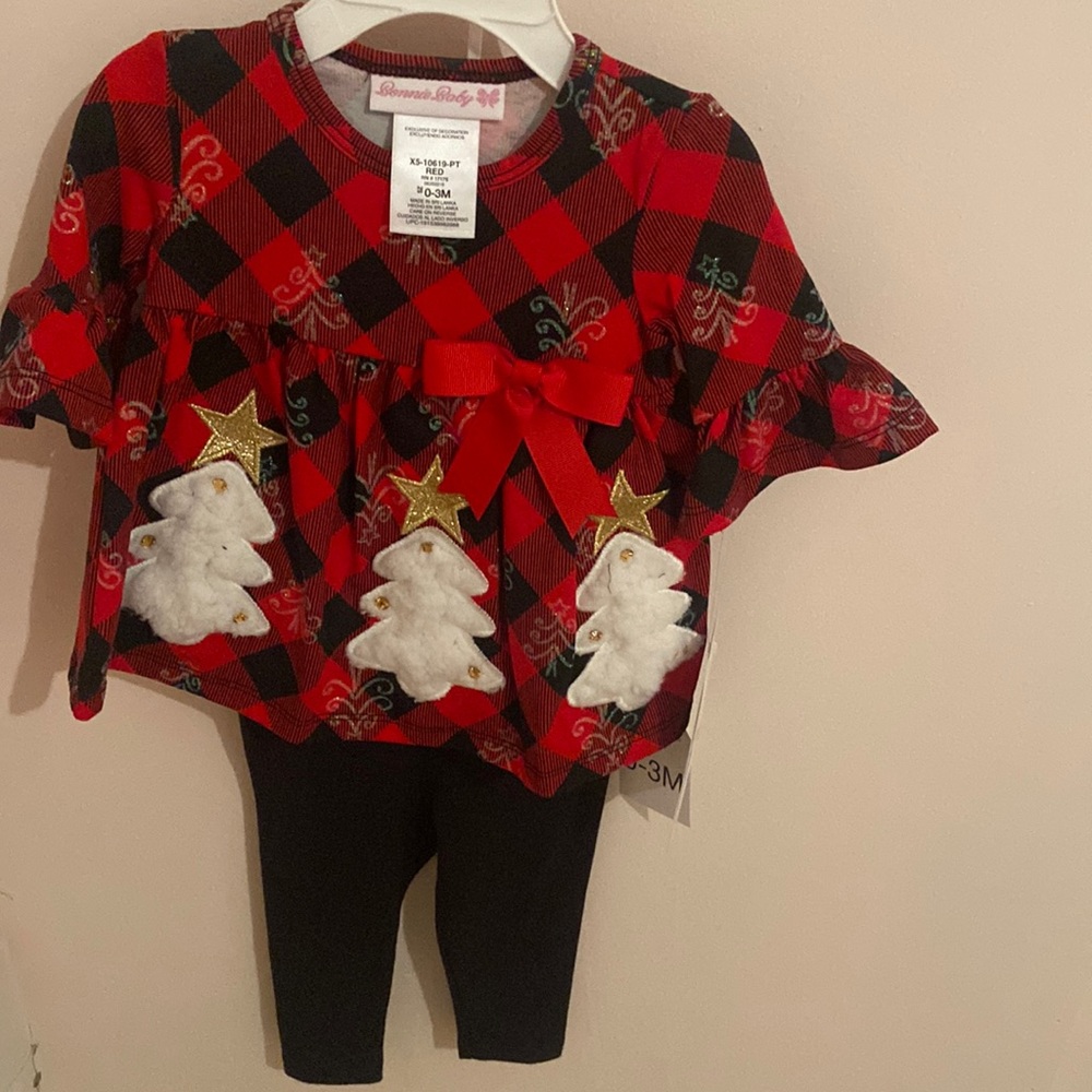 Bonnie Baby (0-3 month) NWT Christmas Outfit